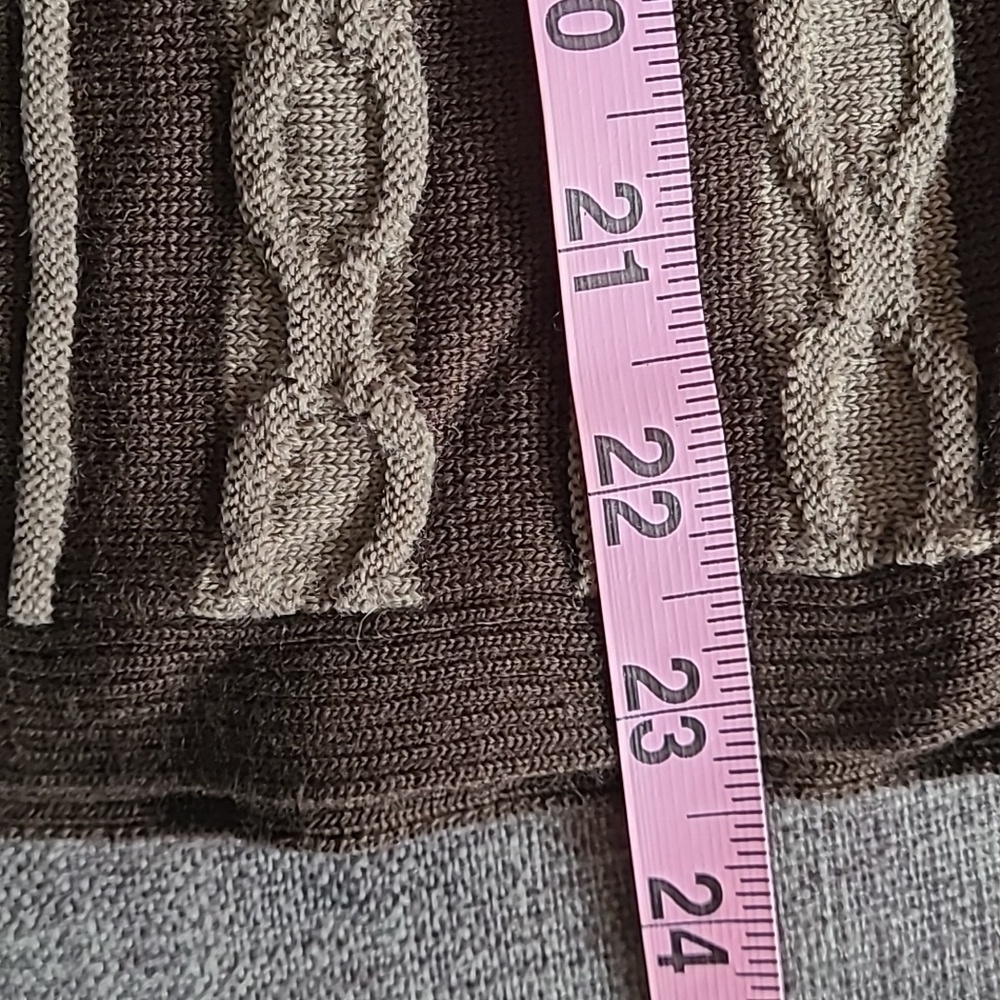 Y2K mossimo wool blend midi skirt Two toned browns designs size Small - Picture 13 of 16